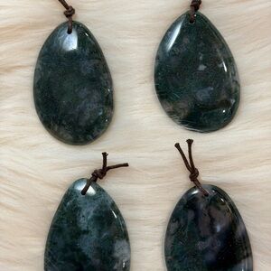 Moss Agate Teardrop cabochon - Women Jewelry